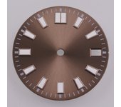 28.5mm Black/White/Brown/Dark blue/Blue/Green Watch Dial Green luminous Fit NH35 NH36 Movement 3 o 'clock 3.8 o 'clock 4o 'clock