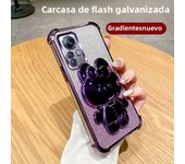 Luxury Glitter Mirror Bunny Holder Phone Case for Xiaomi 13 14 15 Pro 14T 13T Pro 12 T S X 5G TPU Plating Protector Back Cover
