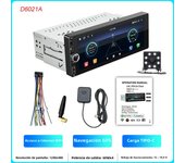 6.86-inch car radio 1 Din MP5 player Android navigation multimedia WIFI GPS RDS USB Bluetooth Mirror Link Universal Autoradio