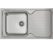 Fregadero Sobre-encimera Acero inoxidable Rectangular 1 Senos Teka CLASSIC 1C 1E REV 3½ C/REB SF U/D Ref. 10119013 Inox 86cm x 19cm ( 50cm )