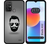 Funda Silicona para ZTE Blade A52 diseño Barba Dibujos