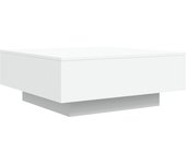 vidaXL Mesa de centro madera de ingeniería 80x80x31 cm Blanco, Negro, Roble Sonoma Mesita de Salón o Comedor o Auxiliar Mesa de Café Meuble Salón