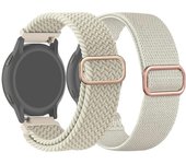 2Pack 18/20/mm Nylon Elastic Strap Braided Loop For Garmin Venu/forerunner245 Stretchy Wristband for Samsung Watch/Huawei Watch