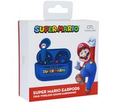 Otl Technologies - Auriculares InaláMbricos Bluetooth V5.3 Para Super Mario Con Carcasa De Carga Azul