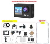 5K Action Camera 4K60FPS Dual IPS Touch LCD DVR EIS 170° 30M Waterproof 5X Zoom Sport Camera With Wireless Mic&Remote Control