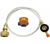 Adaptador de propano, convertidor de manguera, manguera de repuesto que se conecta a la estufa de Gas para acampar al aire libre