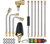 ROUE High Pressure Washer Extension Wand Set Spear Car Washer Nozzles Cleaning Quick Connect Tools for Karcher Parkside Lavor
