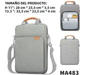 Tablet Shoulder Sleeve Bag For IPad Air Pro 12.9", IPad Air 10.9" Surface Go 3/2 Galaxy Tab A 10, Laptop Pouch Handbag Briefcase