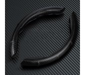 Universal Upgrade Non-Slip Carbon Fiber Car Steering Wheel Cover For Renault Megane 2 3 4 Twingo Clio Talisman Captur Trafic RS