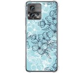 Funda Silicona Antigolpes para Motorola Edge 30 Fusion 5G diseño Flores 03 Dibujos