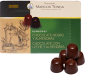 Chocolates Marcos Tonda – Pack 5 uds  Caja Bombones Rellenos De Almendra 155 Gr X 5  Caja Bombones Regalo  Bombones Para Regalar  Chocolate Negro Y Chocolate Con Leche