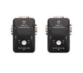 2X USB Kvm Switch Switcher 2 Port VGA Svga Switch Box USB 2.0 Mouse Keyboard 1920X1440 Switch Box