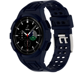 Case+Strap for Samsung Galaxy Watch 6 4 40mm 44mm Transparent Silicone Band Sport Bracelet Galaxy Watch 4 Classic 46 Accessories