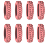 8pcs Travel Luggage Caster Shoes Silicone Suitcase Wheels Protection Cover Reduce Noise Trolley Box Casters Cover