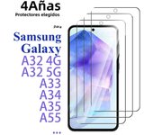 Tempered Glass For Samsung Galaxy A32 A33 A34 A35 A55 4G 5G Screen Protector Protective mica Cryatal Anti Scratch