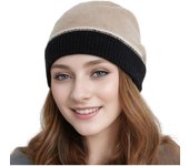 Gorro holgado para mujer, gorros de invierno de cachemira, gorros suaves y cálidos, gorros de lana tejidos con calaveras para mujer