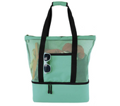 High Capacity Women Mesh Transparent Bag Double-layer Heat Preservation Large Picnic Beach Bags