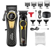 Kemei Hair Clippers Kit Professional DLC Blade Electric Trimmer Men Barber Cordless Shaver KM-2242 KM-2351 KM-3209 Hair Clippers