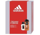 Adidas Team Force Set Regalo para Hombre 50ml Eau de Parfum Vaporizador + 250ml Gel de Ducha