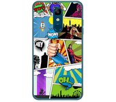 Tumundosmartphone Funda Gel Tpu para Lg K11 Diseño Comic Dibujos
