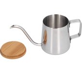Cafetera de acero inoxidable para café, tetera con pico largo y estrecho para el hogar