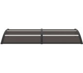 vidaXL Marquesina de puerta PC 200x75 cm Color Negro y transparente, Gris y transparente, Negro y blanco Protección Rayos UV para Terraza Patio Exterior Jardín