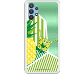 Funda original compatible con Samsung Galaxy A32 - Bob Esponja Franjas Verdes