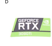 RTX 3090TI 3080TI 3070 3060 desktop sticker laptop graphics card label