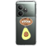 Tumundosmartphone Funda Silicona Antigolpes para Realme GT 6 / GT 6T 5G diseño Vegan Life Dibujos