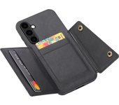 Card Holder Leather Case for Samsung Galaxy S25 Ultra S24 FE S23 S22 Ultra S21 S20 FE S10 Plus 5G Wallet Phone Cover Etui Coque