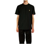 Camiseta de Manga Corta Carhartt WIP Chase para hombre en color negro