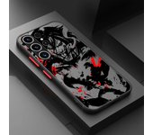 Case For Samsung Galaxy S23 Ultra S22 S20 FE S21 5G Matte Phone Cover S10 Note 20 10 Lite Luxury Funda Eren Attack On Titan