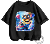 Hot Minion Movie Summer T-Shirts for Kids 3-14 with Kawaii Playful Designs Soft O-Neck Tops Boys Girls Street Hip-Hop Fashion