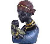 Estatuas y Esculturas africanas para la decoración del Hogar, African Bust para mesa, estantería, decoración de Sala de estar.