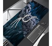 XXL Gamer Mouse Pad Large Gaming Accessories Gamer Anti-slip Mousepad K-Kalis L-Linuxs Black Table Mats Laptop Office MouseMats