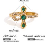 Anillo de acero inoxidable Chapado en PVD para mujer, joyería de alta calidad, Estilo Vintage, mariposa lisa, resistente al agua  Anillo abierto de mariposa para mujer, anillo geométrico de acero inoxidable, joyería de fiesta francesa exquisita