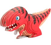 DAM. Puzle 3D de cartón con relieve. Diseño de Tyrannosaurus Rex. 10x4x6cm.