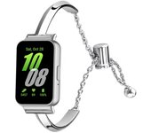 FashionStrap For Samsung Galaxy Fit 3 Ladies metal Stainless steel Smart Watch Accessories Band For Galaxy Watch Fit 3 Bracelet