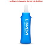 500ML Folding Drinking Water Bottle Portable Soft Flask Filter Water Kettle for Outdoor Camping Running Cycling Hiking Picnic