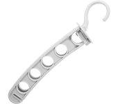 Percha plegable de viaje perchas que ahorran espacio tendedero perchas de armario perchas de viaje pequeños perchas secadoras de ropa de viaje el Plastic gris
