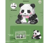 Mini Cute Creative Panda Micro Building Blocks 3D Diamond Model Animals Bricks DIY City Construction Toys for Children Kids Gift