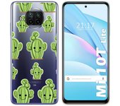 Tumundosmartphone Funda Gel Transparente para Xiaomi Mi 10T Lite diseño Cactus Dibujos