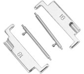 Adaptador de correa de reloj de acero inoxidable, adaptador de correa de reloj de metal, adaptador de conexión de metal premium, adaptadores universales de correa de reloj de 18-22 mm, para cambiar a su correa de reloj favorita