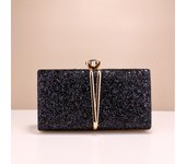 Metal Chain Evening Bags Sequined Prom Dinner Party Clutch Luxury Ladies Gift Mini Handbags For Wedding Party Female Handbags