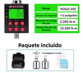 Professional Electronic Torque Ratchet Wrench High Precision Digital Torque Meter 0.1-340 N.m Adjustable Torque Meter Adapter
