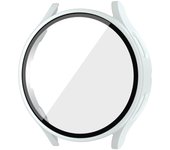 Case for Samsung Galaxy Watch 6/5/4 40mm 44mm Screen Protector Hard PC Protective Cover Bumper Galaxy Watch Tempered Glass Film
