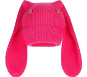 Gorro divertido de conejo, gorro de invierno, gorro de calavera cálido, gorro de esquí, gorro de punto, bonitos gorros de conejo con orejas largas