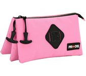 PRO-DG Pink Smart Triple Pencil Case, Pink