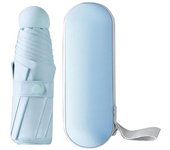 Mini Paraguas de 6 Varillas, Pequeño Paraguas UV with estuche cápsula, mini