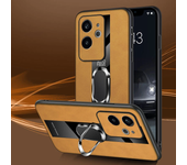 Magnetic Metal Ring Holder Case For Motorola Edge 50 Neo Ultra G55 G35 G45 G34 X50 S50 S30 X30 Pro 5G PU+TPU Leather Phone Cover